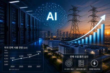 AI 확산에 전력 수요 증가… 전력망 수용 한계 우려 제기