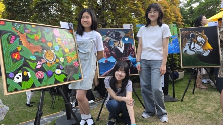 청소년 환경예술가들, 뉴질랜드 와인 페스티벌서 환경 메시지 전해