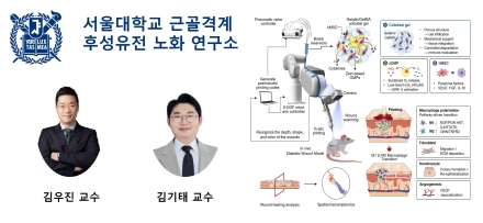 AI가 상처 인식해 바이오잉크 직접 인쇄…당뇨병성 궤양 치료 기술 개발