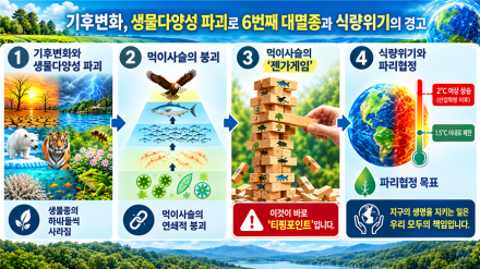 [남재철의 기후&식량안보⑰] 생태계의 젠가게임, 어느 순간 인류의 식탁이 무너진다