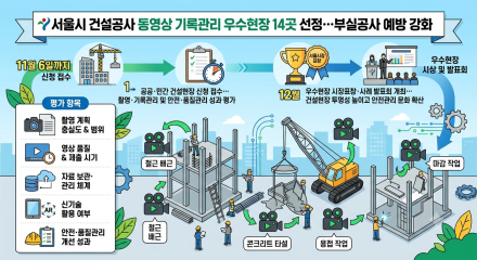 서울시, 건설공사 동영상 기록관리 우수현장 14곳 선정…부실공사 예방 강화