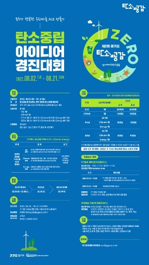 경기도, 탄소중립 아이디어 경진대회 참가자 모집