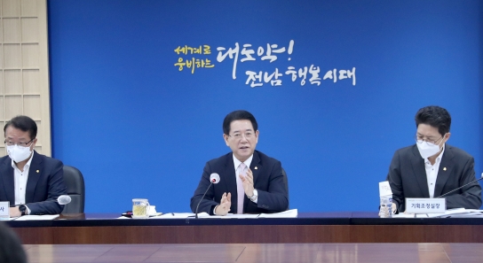 김영록 지사, ‘ 경북과 연대해 ’지역균형발전‘ 등 정부 건의