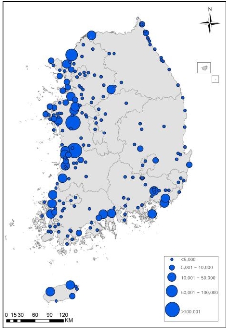 환경부, 2월 겨울철새 130만 마리 확인, 전월 대비 6.6% 감소