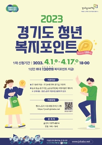 경기도, 연간 120만 원 ‘청년 복지포인트’ 지급한다