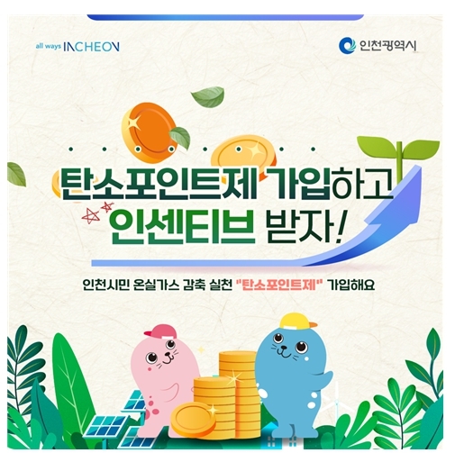 인천시, 탄소포인트제 가입하고 연 최대 40만원 인센티브