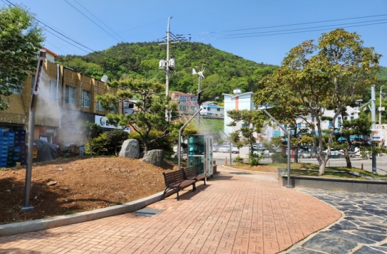 남해군, 기후변화 대응‘쿨링포그’설치