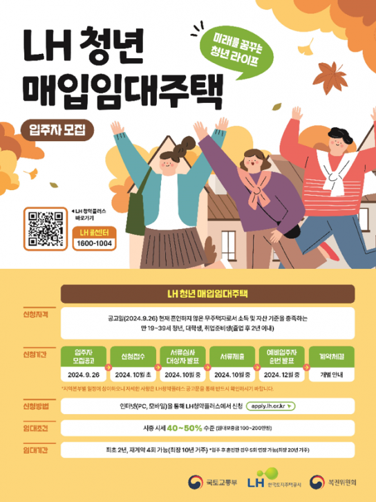 LH, 청년·신혼 등 매입임대주택 3천 호 공급