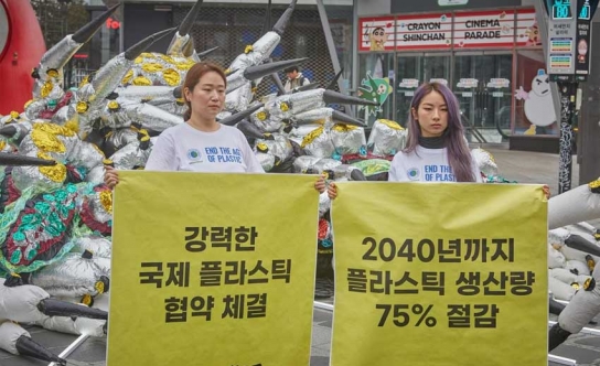 음료 페트병 평균 사용시간 4일, 분해 450년… 그린피스 일회용 플라스틱 문제 해결 나선다