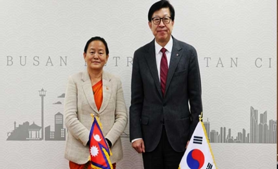 박형준 부산시장, 주한 네팔대사 접견… 협력 관계 강화 논의